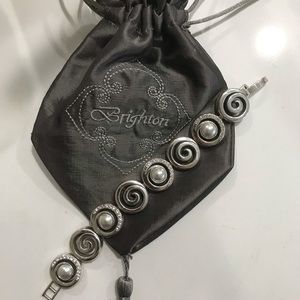 Brighton silver and pearl Neptune bracelet